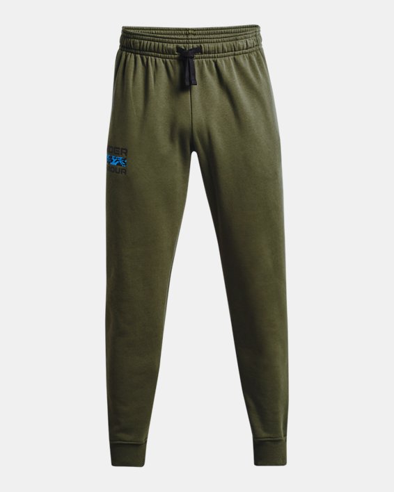 Pantalon de jogging UA Rival Fleece Signature pour homme, Green, pdpMainDesktop image number 4